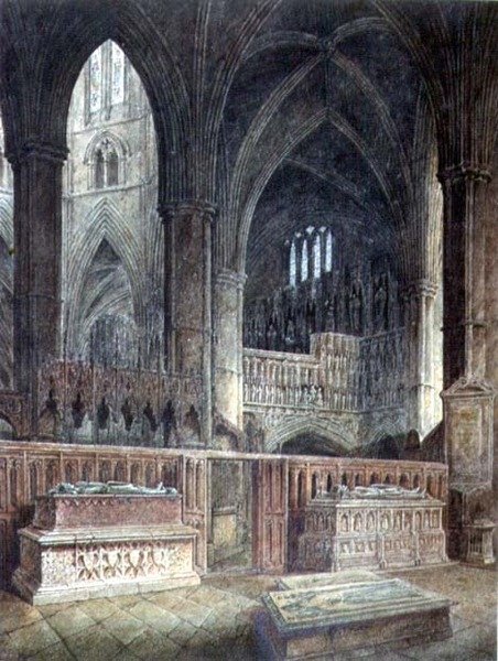 St.Edmunds Chapelin sisustus, Westminster Abbey, 1800-luku tekijältä John Coney