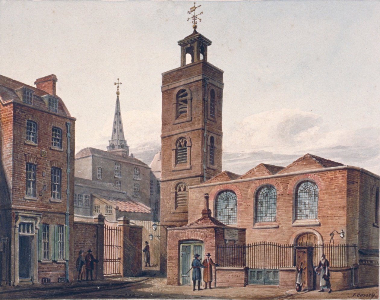 Pohjoinen näkymä St Jamesin kirkolle, Duke