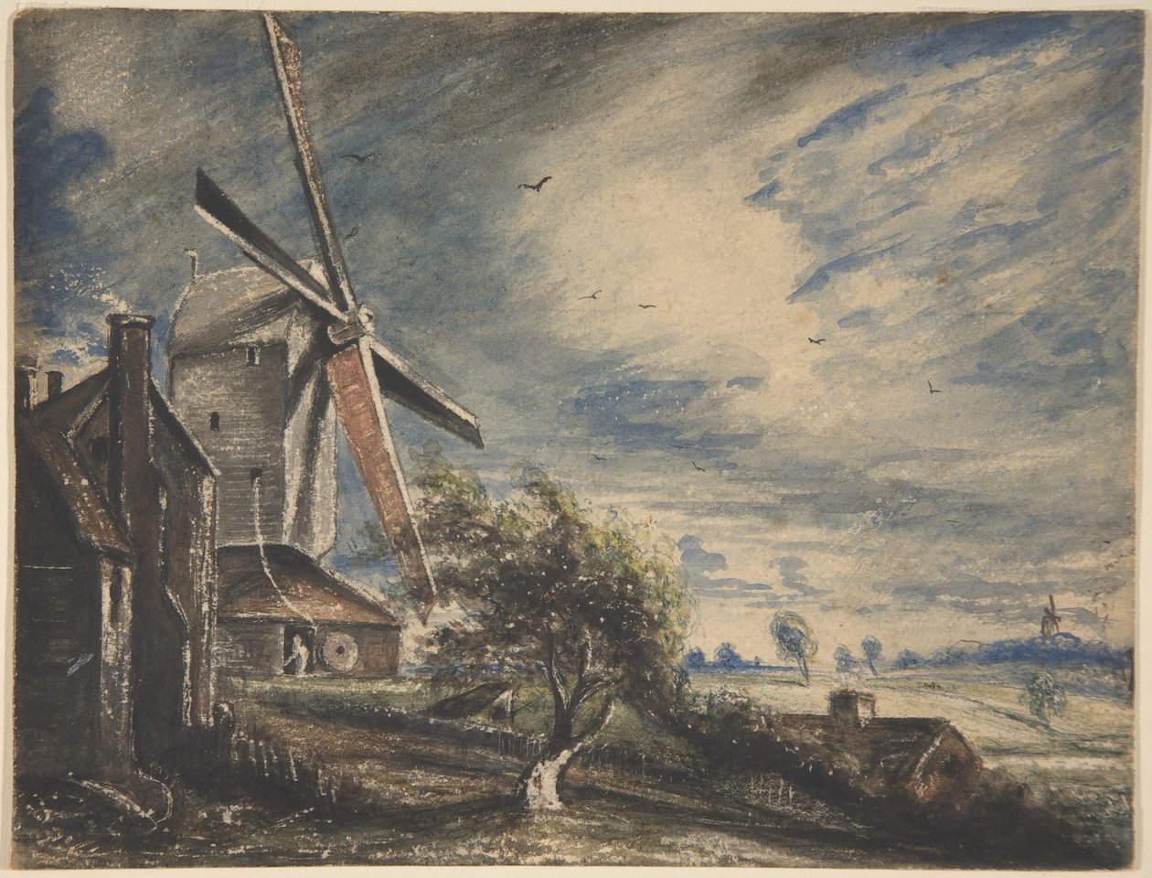 Mylly lähellä Colchesteria tekijältä John Constable