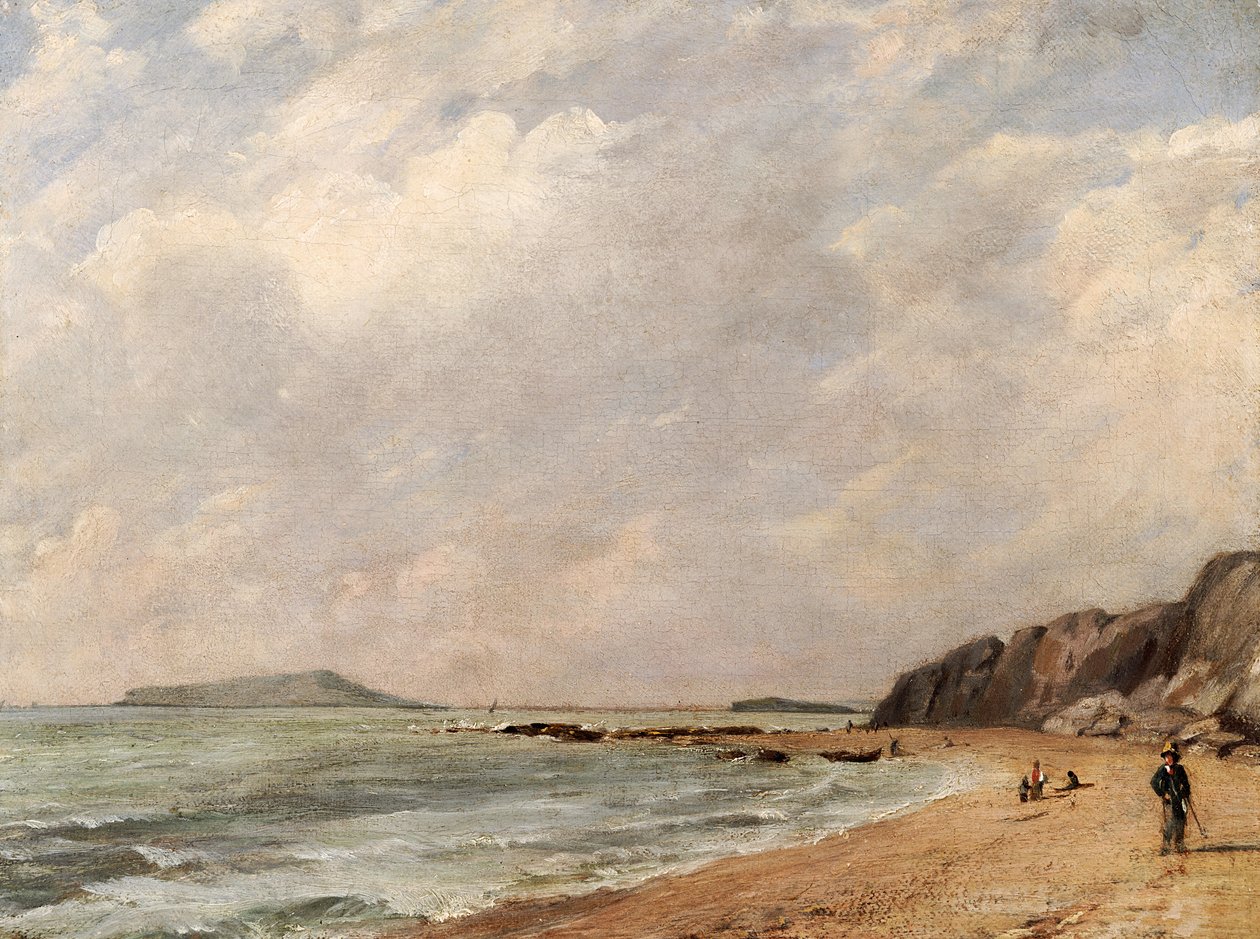Näkymä Osmington Baylle, Dorset, näkymä kohti Portland Islandia tekijältä John Constable