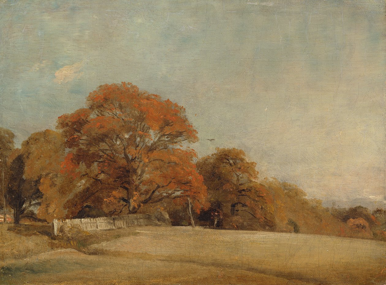 Syksyinen maisema East Bergholtissa, n. 1805-08 tekijältä John Constable