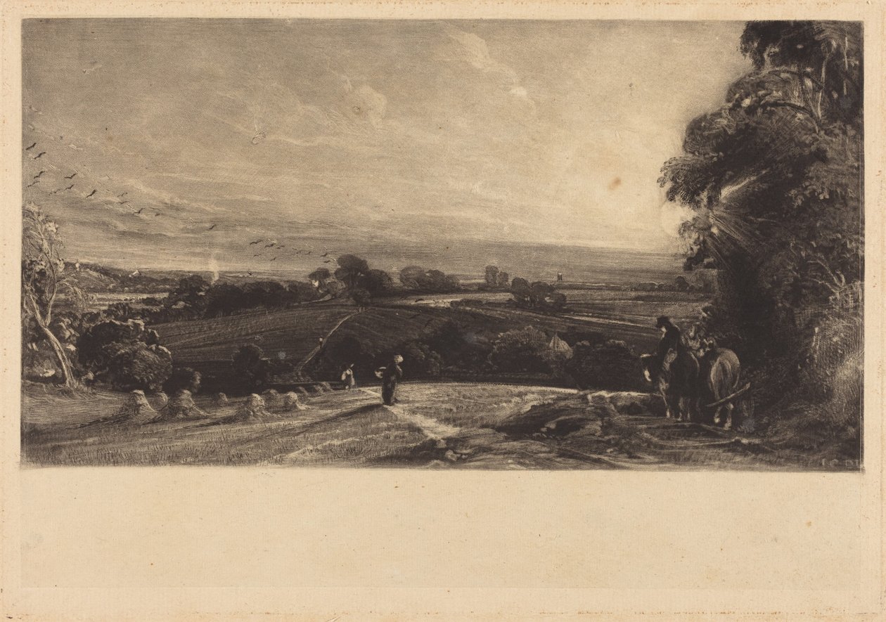 Syksyinen auringonlasku tekijältä John Constable