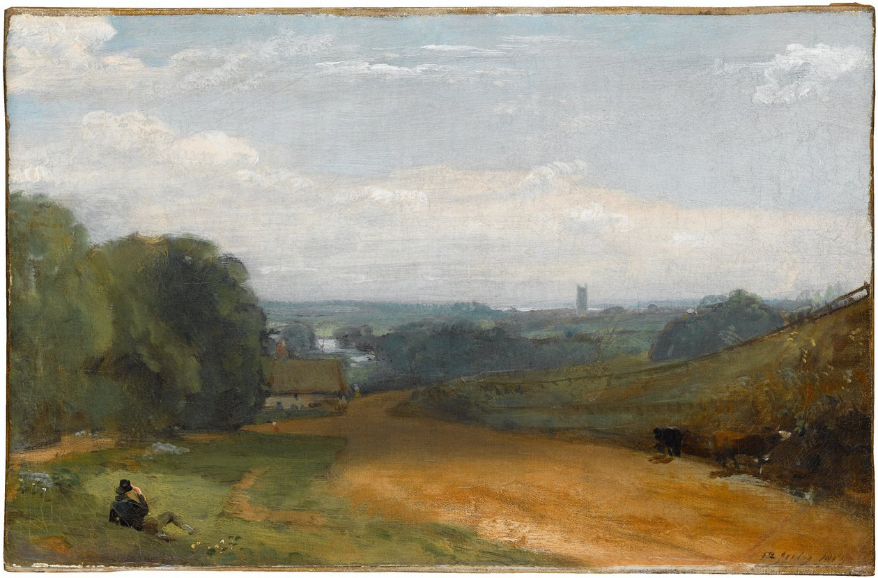 Näkymä Dédhamiin Gun Hilliltä tekijältä John Constable