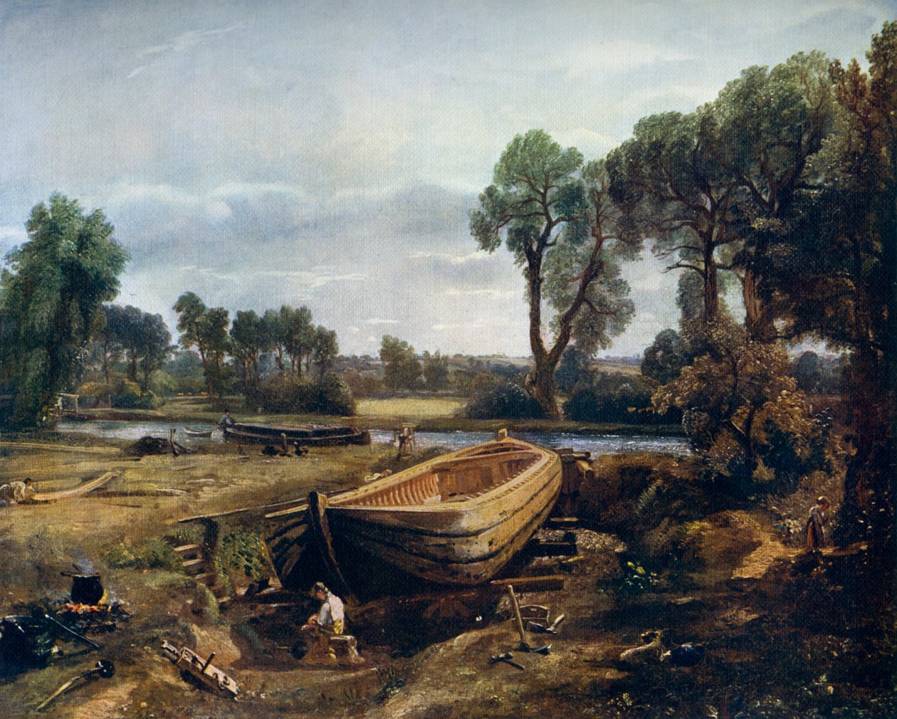 Venerakennus lähellä Flatfordin tehdasta, 1815, 1912. tekijältä John Constable