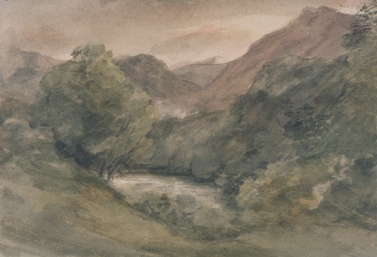 Borrowdale, Ilta hyvän päivän jälkeen, 1. lokakuuta tekijältä John Constable