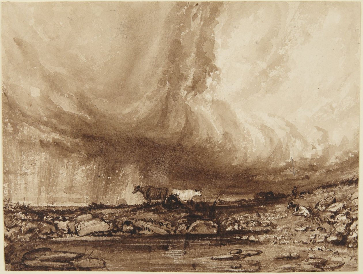 Karjaa ukkosmyrskyssä tekijältä John Constable