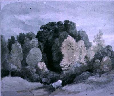 Karja lähellä metsän reunaa, n. 1805 tekijältä John Constable