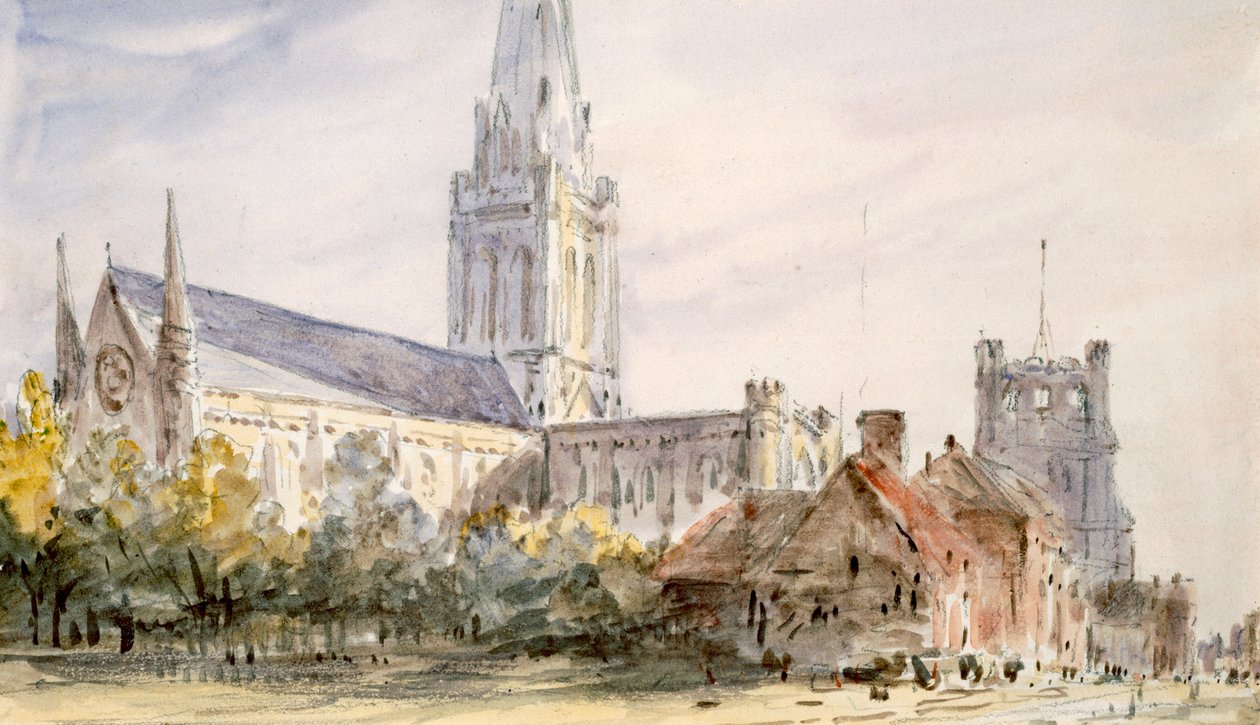 "Chichesterin katedraali", Sussex, 1796-1837 tekijältä John Constable