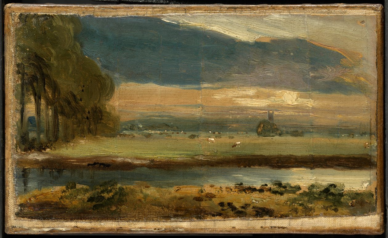 Dedhamin kirkko Flatfordista nähtynä tekijältä John Constable