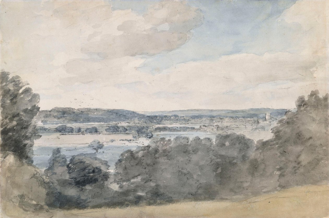 Dedham Vale, Suffolk, läheltä East Bergholtia tekijältä John Constable