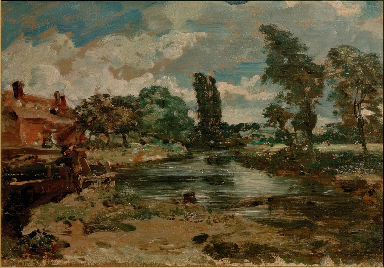 Flatford Mill lukosta katsottuna tekijältä John Constable