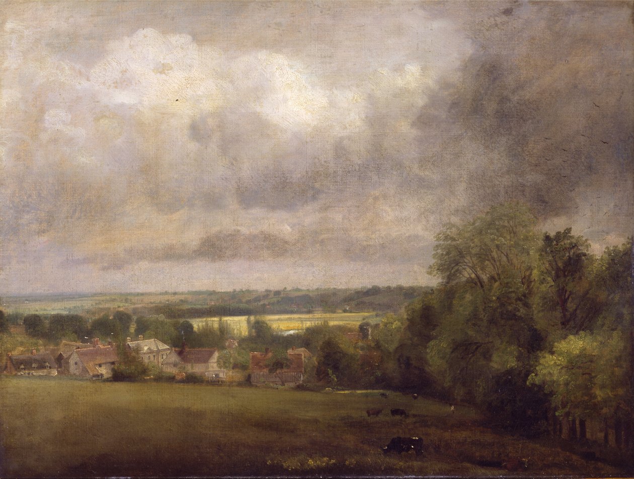 Kylä Stourjoen varrella tekijältä John Constable