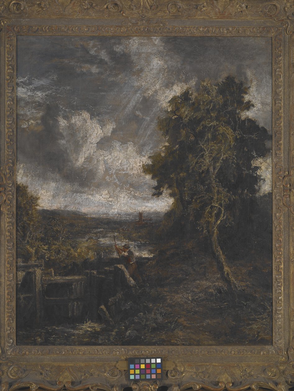 East Bergholt - Lock On Stour (öljy kankaalle) tekijältä John Constable