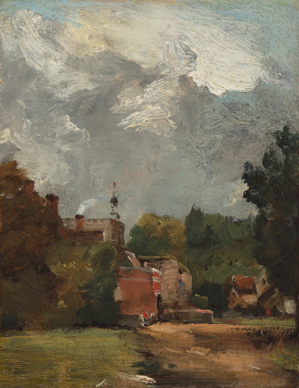 East Bergholtin kirkko tekijältä John Constable