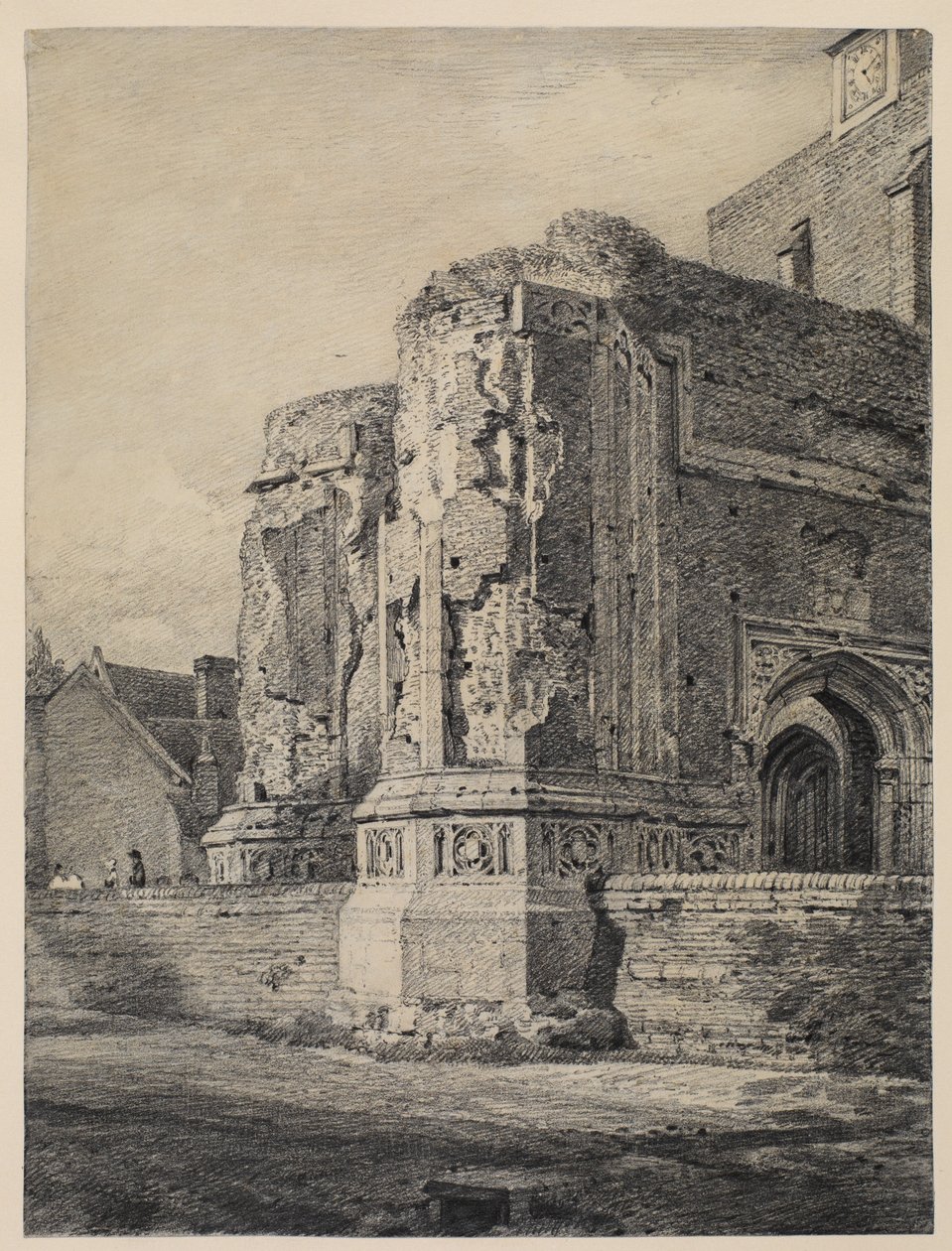East Bergholt Church, lounaasta, n. 1815-17 tekijältä John Constable