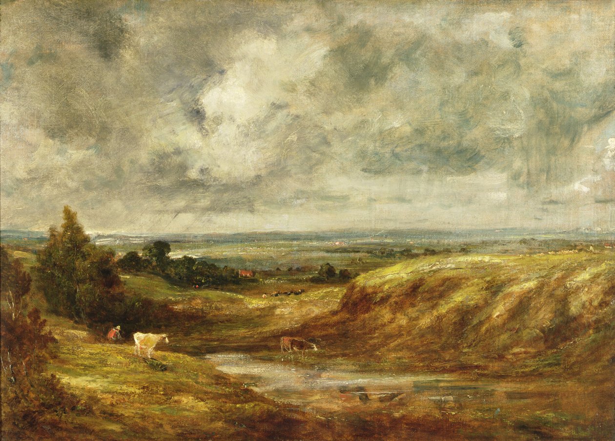 Hampstead Heath, n. 1825–1830 tekijältä John Constable