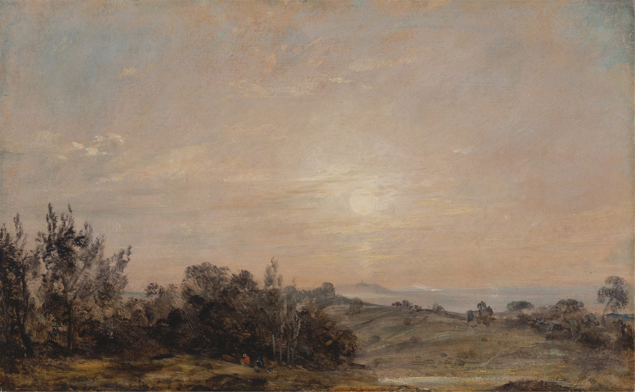 Hampstead Heath katselee kohti Harrowa, 1821-1822. tekijältä John Constable