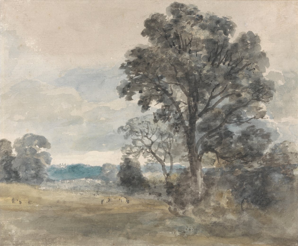 Maisema East Bergholtissa tekijältä John Constable
