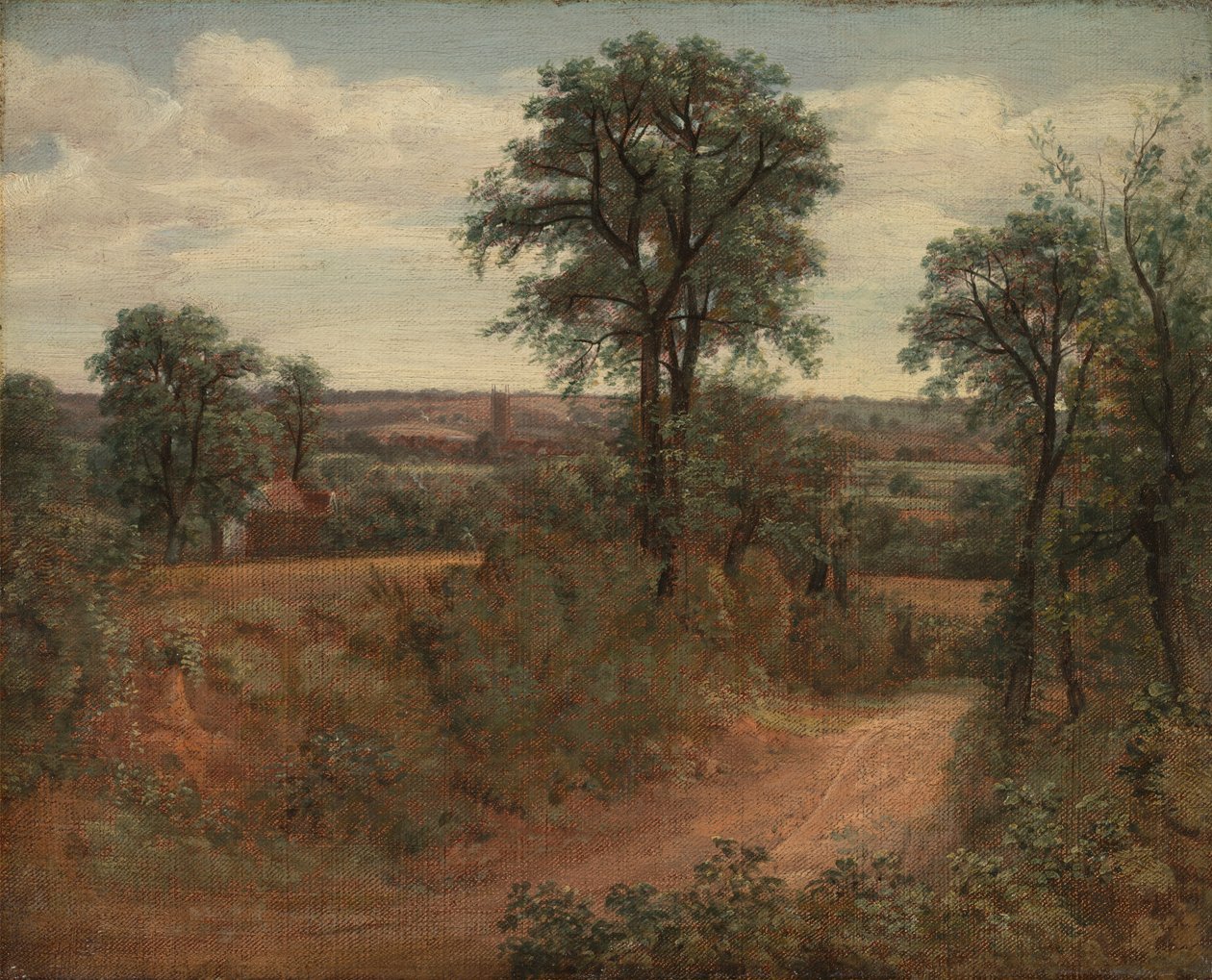 Lane lähellä Dedhamia tekijältä John Constable