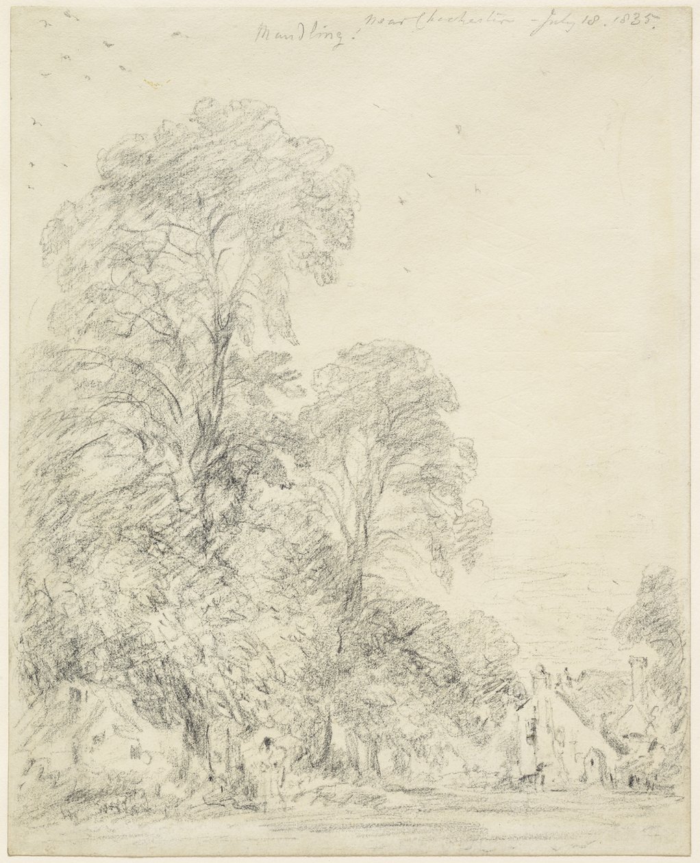 Maudlin, lähellä Chichesteriä, 18. heinäkuuta 1835 tekijältä John Constable