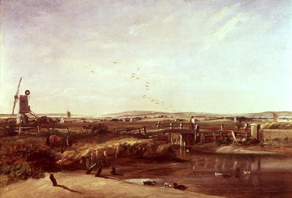 Mistley, Valley of the Stour (öljy kankaalle) tekijältä John Constable
