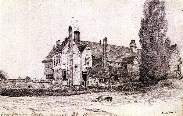 Overbury Hall, Suffolk tekijältä John Constable