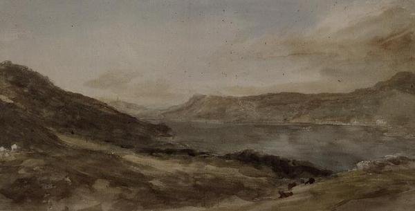 PD.77-1950 Windermere, n. 1806 (akvarelli) tekijältä John Constable