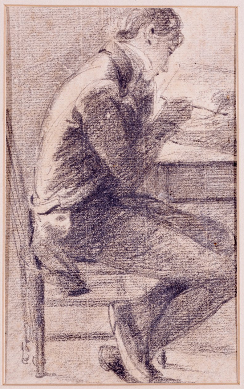 Taiteilijan muotokuva luonnostelusta, 1801 tekijältä John Constable