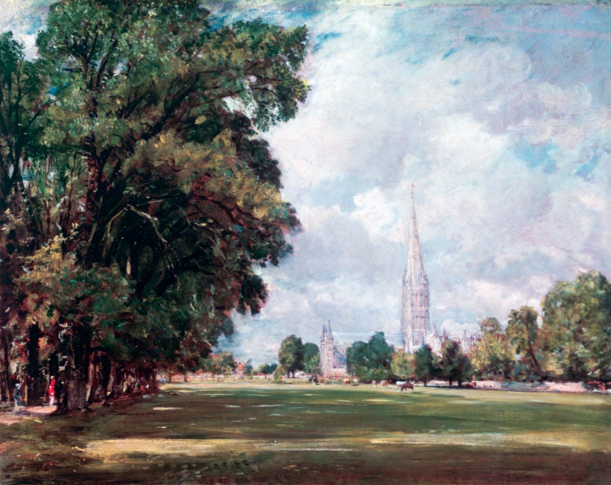 Salisburyn katedraali Lower Marsh Closesta, 1820 tekijältä John Constable