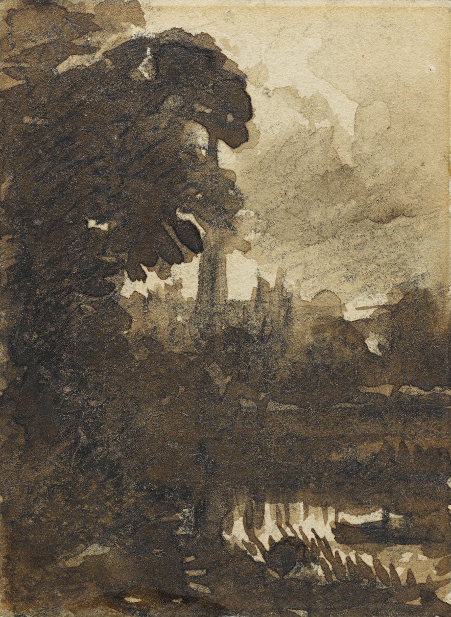 Salisburyn katedraali luoteesta, n. 1830-39 tekijältä John Constable