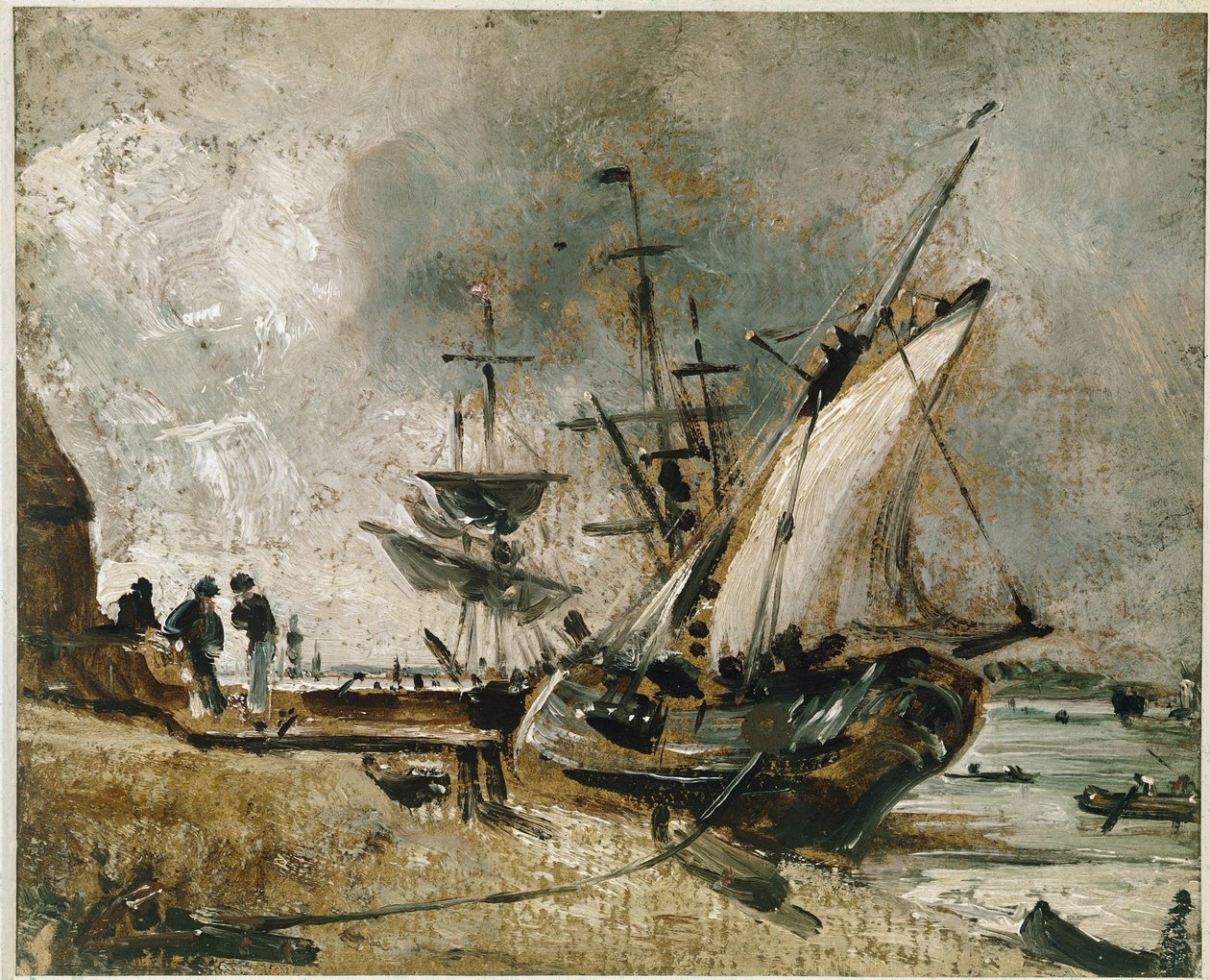 Toimitus Orwellissa, lähellä Ipswichiä (öljy kankaalle tekijältä John Constable