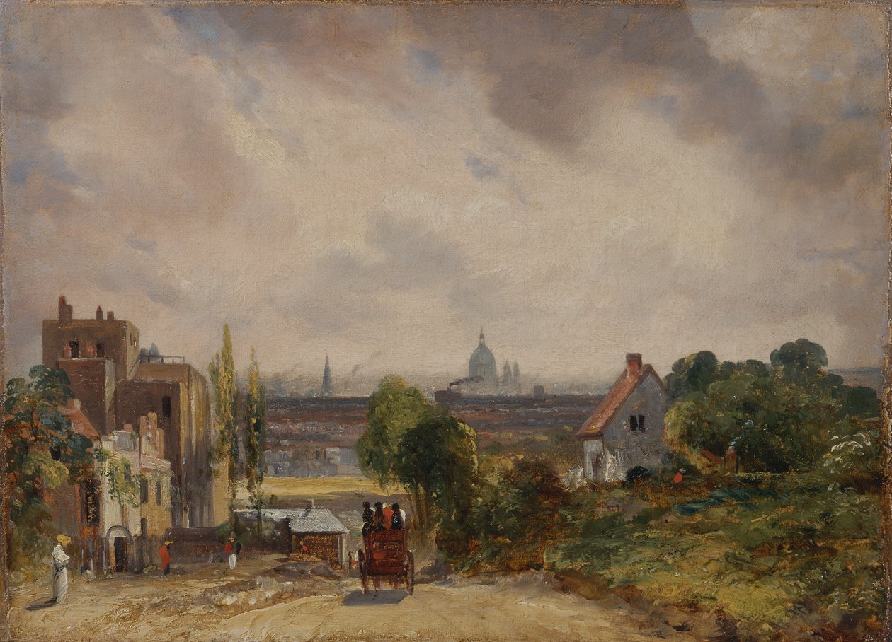 Sir Richard Steelen mökki, Hampstead, 1831-1832. tekijältä John Constable