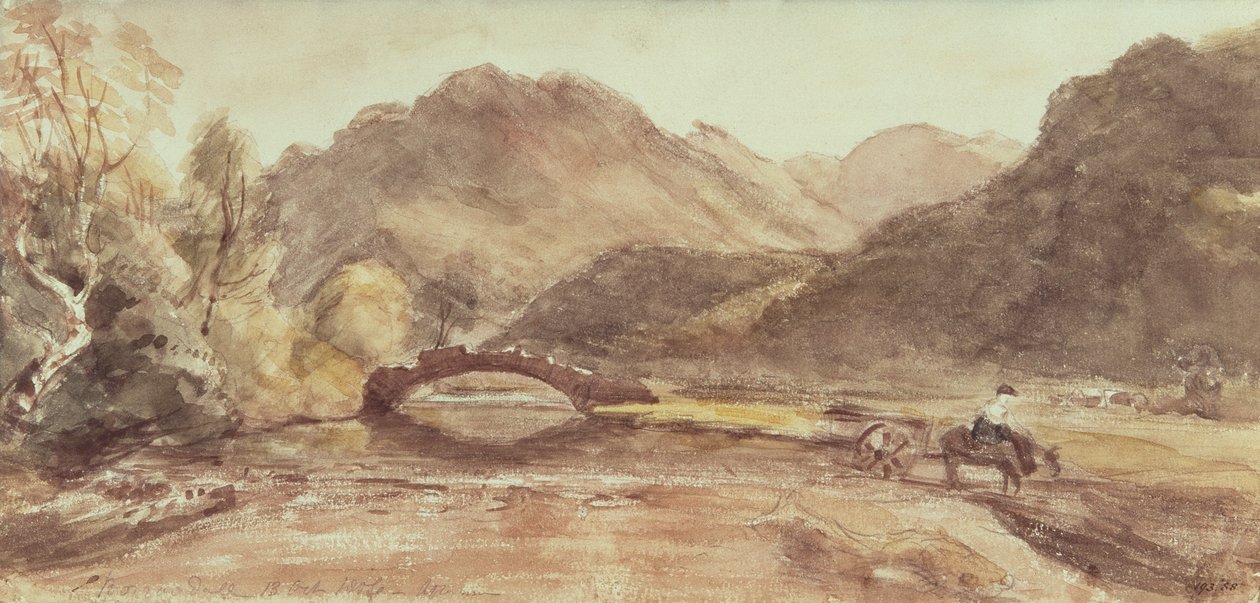 Sketch of Borrowdale, 1806, Afternoon tekijältä John Constable