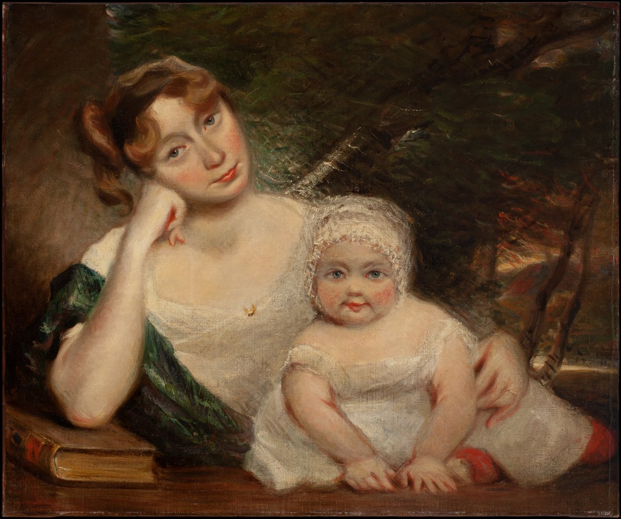 Sophia Lloyd ja lapsi tekijältä John Constable