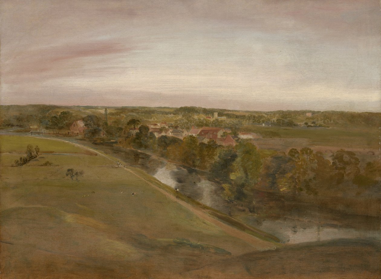 Stratford Saint Mary Coombsista, n. 1800 tekijältä John Constable
