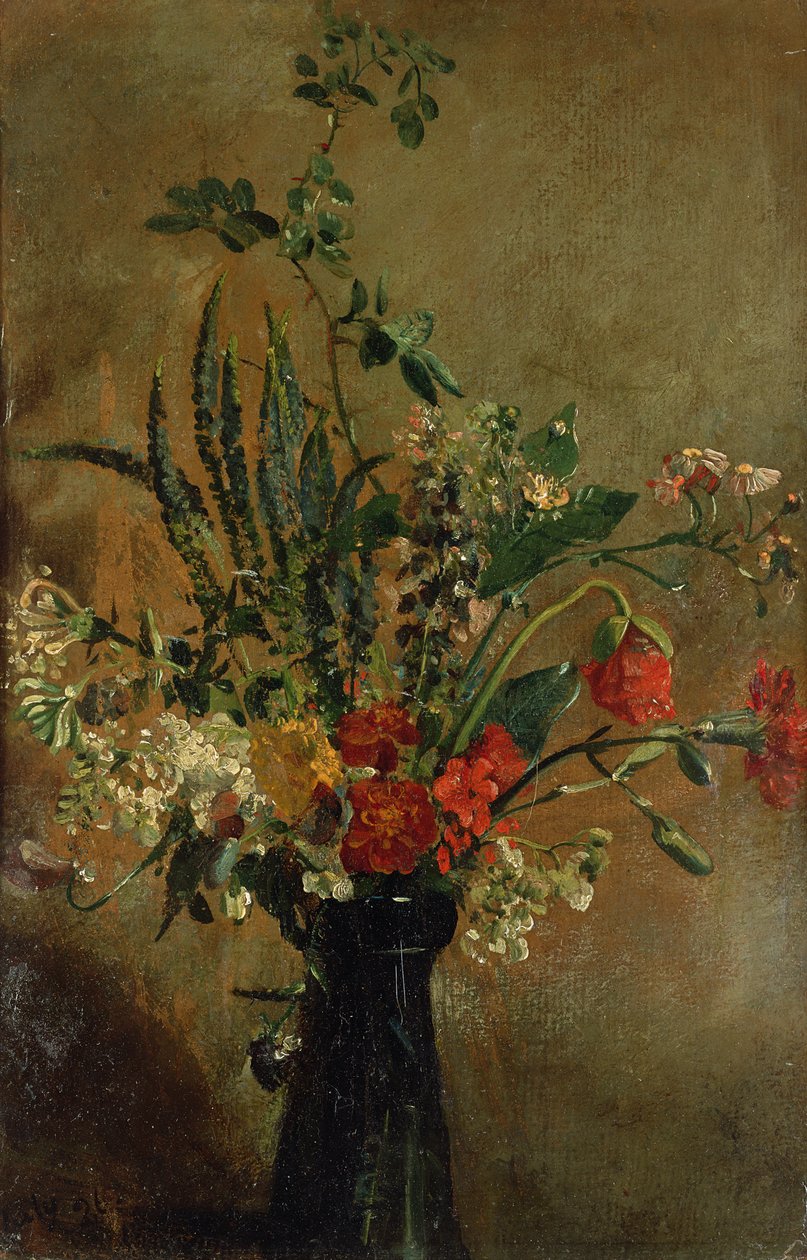Tutkimus kukista hyasinttilasissa, 1814 tekijältä John Constable