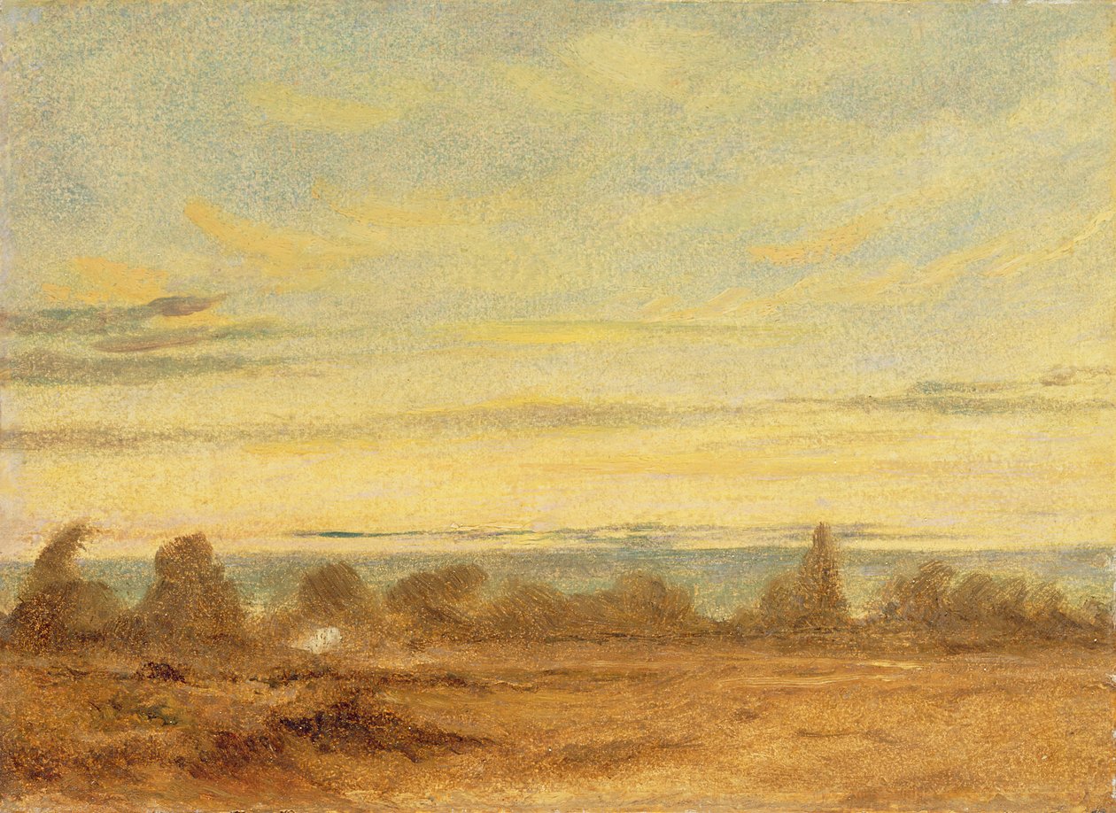Kesä - Iltamaisema (öljy kankaalle) tekijältä John Constable