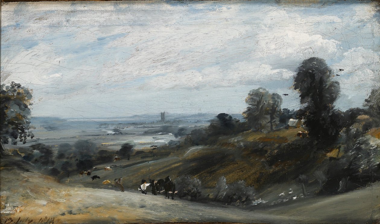 Dedhamin laakso Langhamista, 1812 tekijältä John Constable