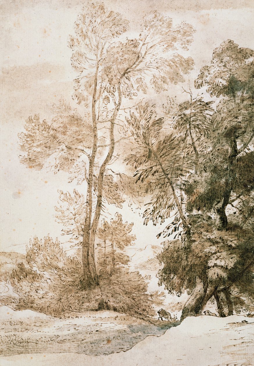 Puut ja peuroja Clauden jälkeen tekijältä John Constable