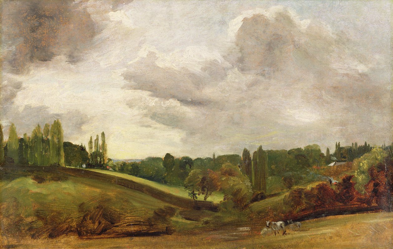 Näkymä East Bergholtista, n. 1813 (öljy kankaalle) tekijältä John Constable