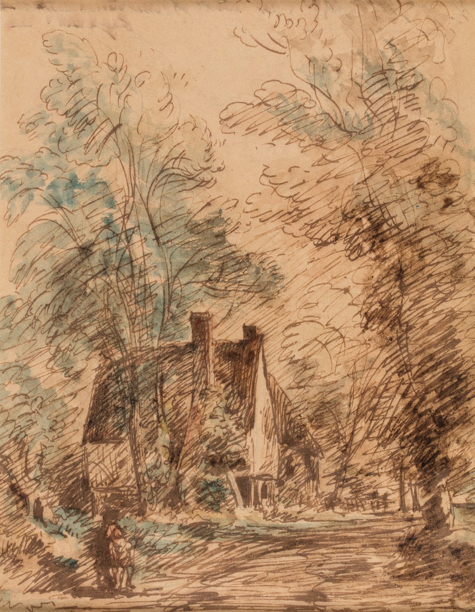 Water Lane, Stratford St.Mary tekijältä John Constable