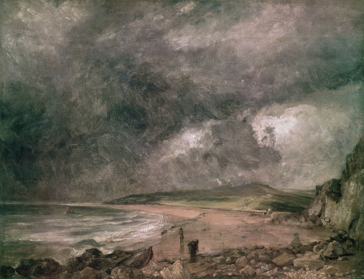 Weymouth Bay lähestymässä myrskyä tekijältä John Constable