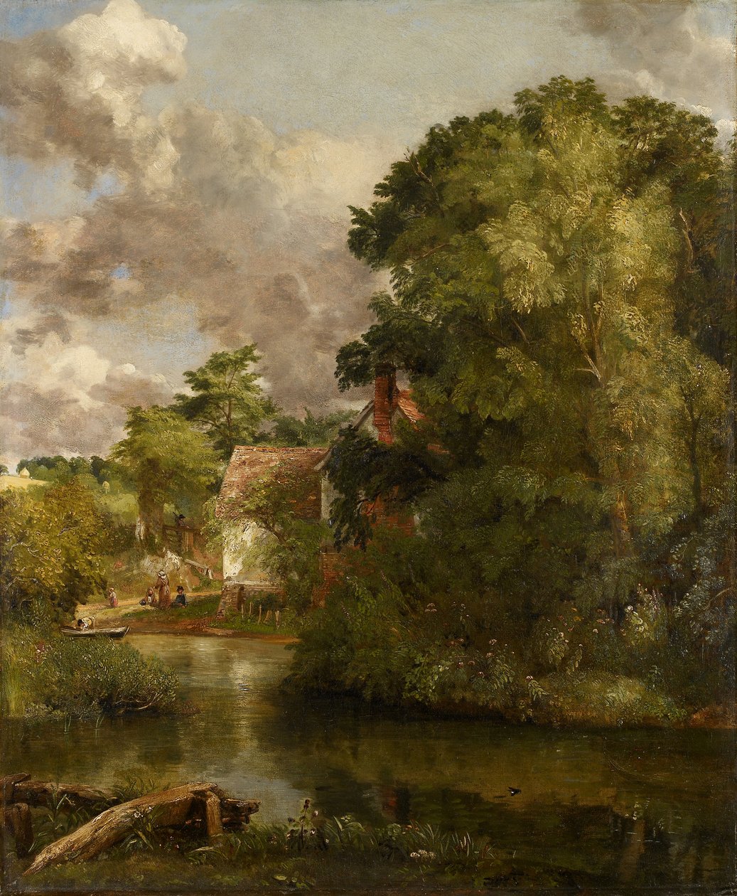 Willy Lottin talo Stourista (The Valley Farm), n. 1816-1818 (öljy kankaalle) tekijältä John Constable