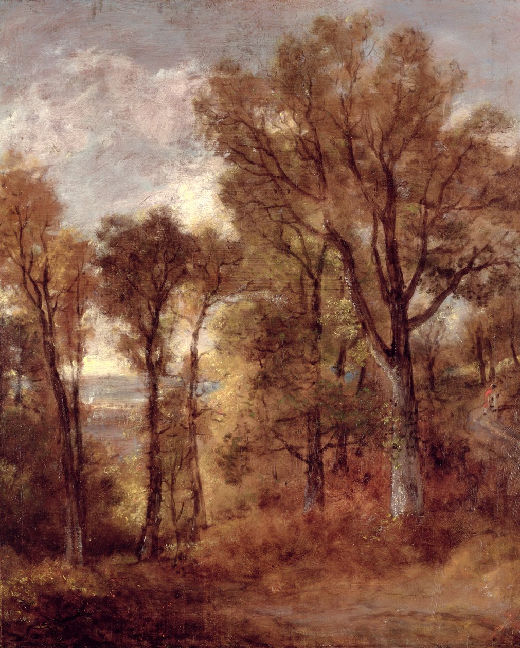 Woodland View Suffolkissa (öljy kankaalle) tekijältä John Constable