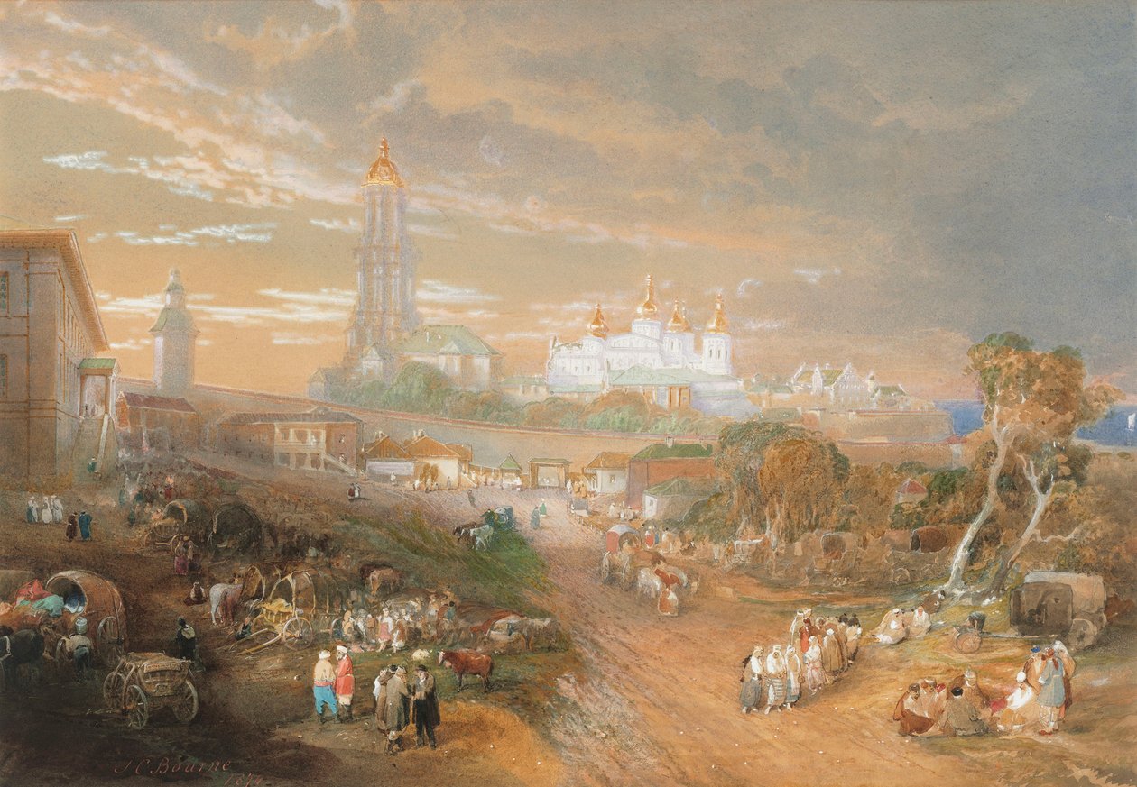 Kiovan Pechersk Lavra, 1874. tekijältä John Cooke Bourne