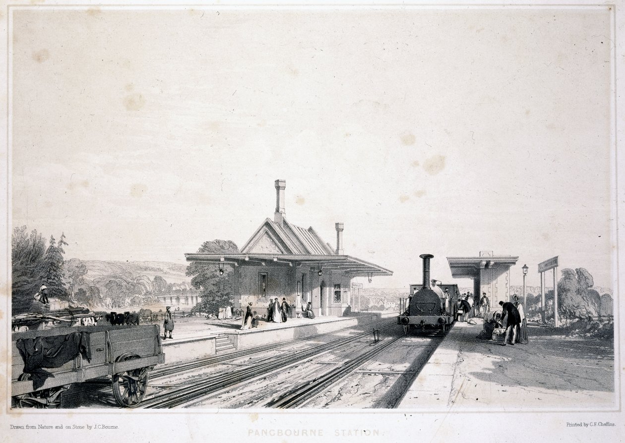 Pangbournen asema, 1846 tekijältä John Cooke Bourne