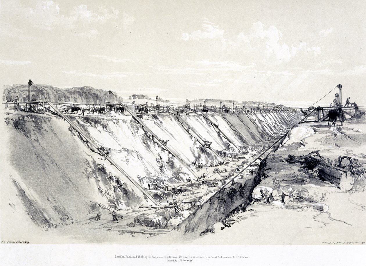 Tring Cutting, 19. kesäkuuta 1837 tekijältä John Cooke Bourne