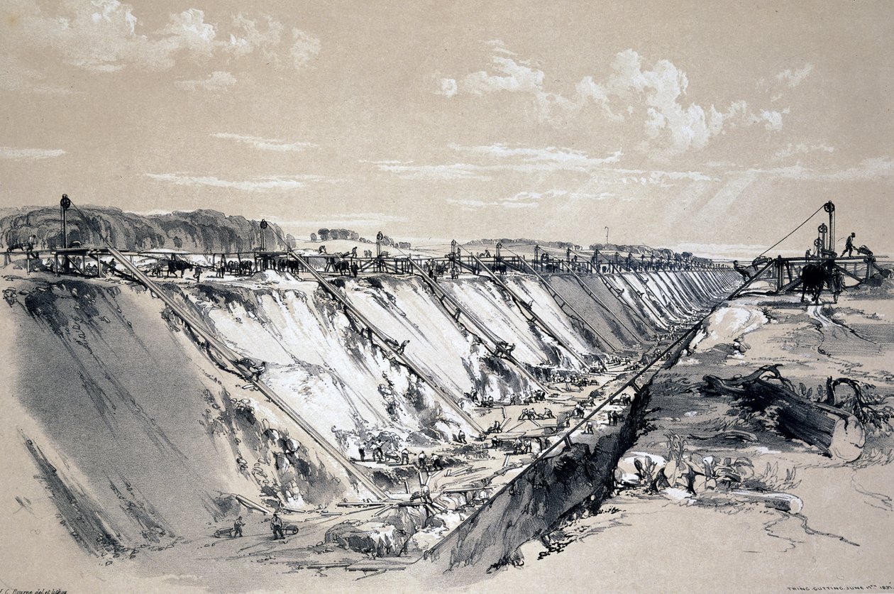Tring Cutting, Hertfordshire tekijältä John Cooke Bourne