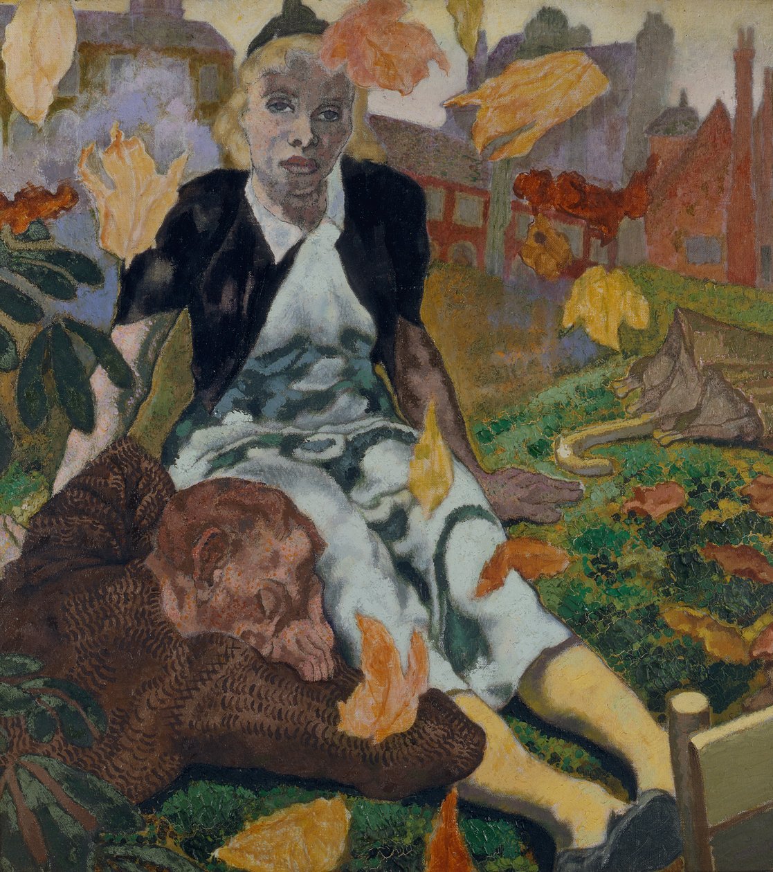Syksyn lehdet (öljy kankaalle) tekijältä John Copley