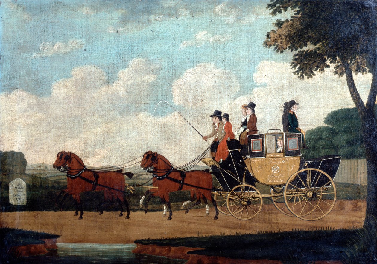 Royal Mail Coach, Chelmsford - Lontoo, 1799. tekijältä John Cordrey